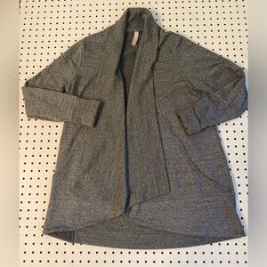 Athleta Active wear Charcoal Open Front Cardigan